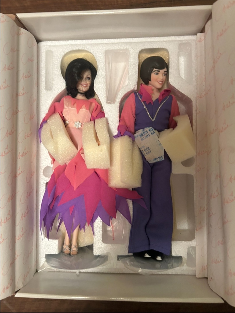 Mattel Marie Osmond 'Through The Years' Collector Doll Box White Pink💖💜💛🧡